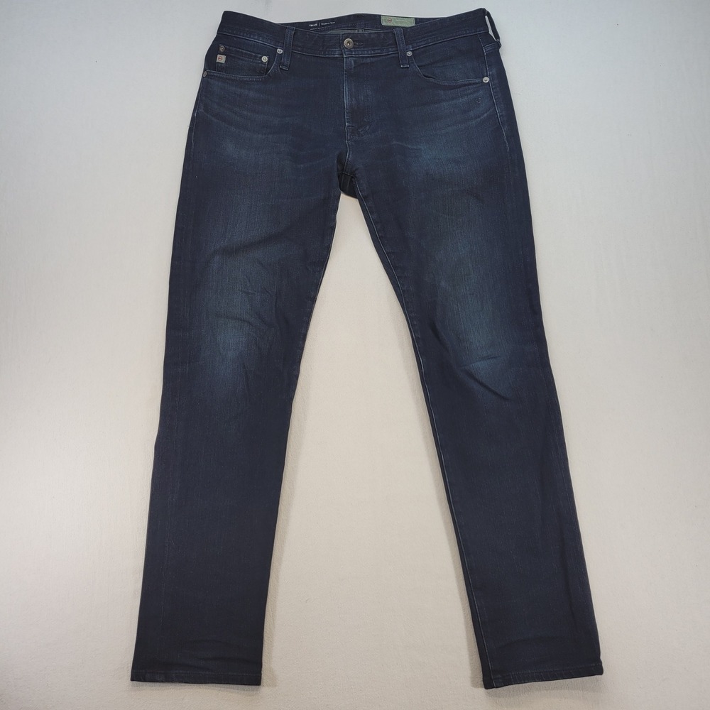 AG Tellis Modern Slim Jeans Mens 33x32 Dark Blue Denim 360 Japanese Fabric